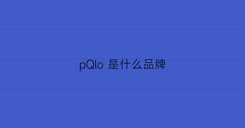 pQlo是什么品牌(pinko是什么牌子的)